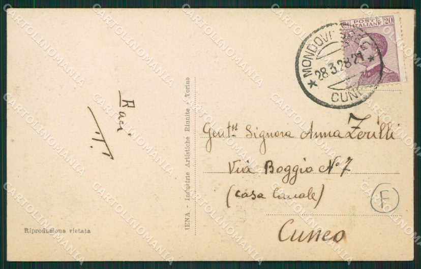 Cuneo Mondovì cartolina QK9070 – retro