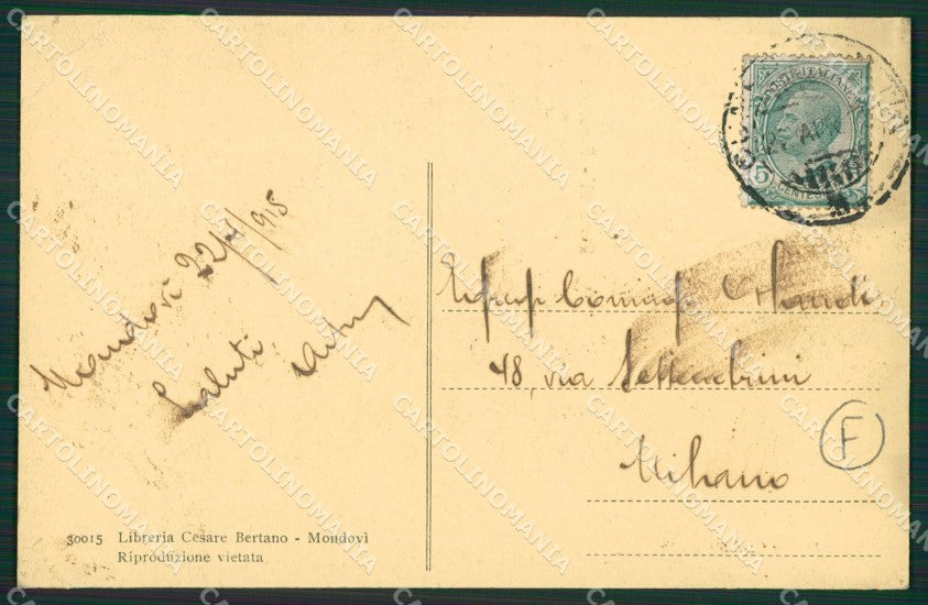 Cuneo Mondovì cartolina QK9075 – retro