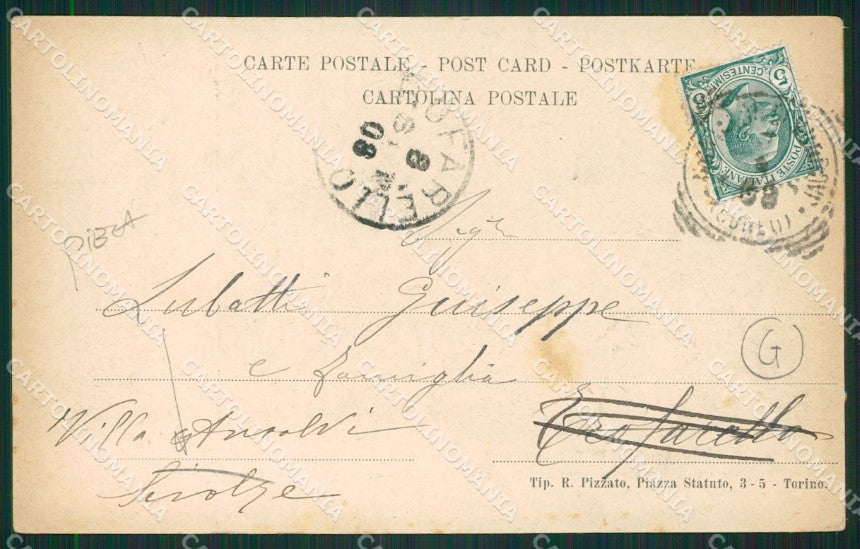 Cuneo Mondovì Montaldo PIEGA cartolina QK9078 – retro