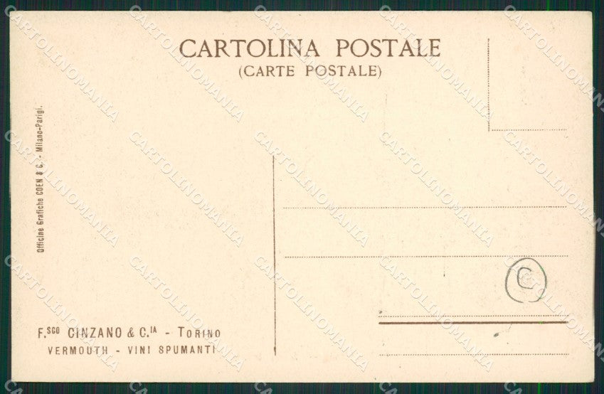 Cuneo San Vittoria D'Alba Cinzano cartolina QK9132 – retro