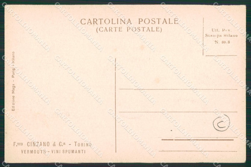 Cuneo San Vittoria D'Alba Cinzano cartolina QK9133 – retro