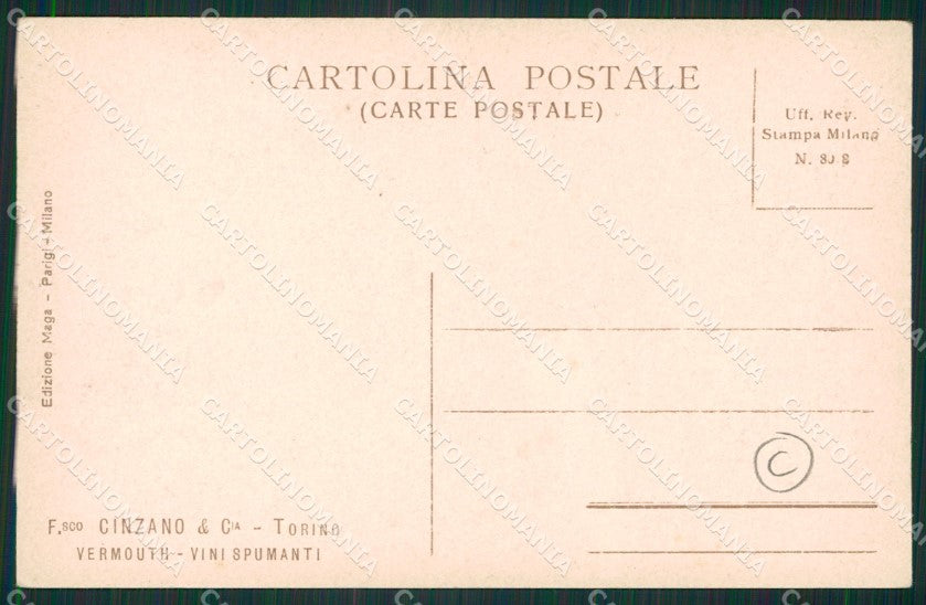 Cuneo San Vittoria D'Alba Cinzano cartolina QK9134 – retro