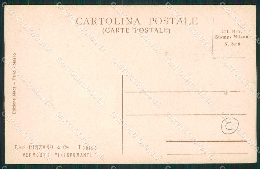 Cuneo San Vittoria D'Alba Cinzano cartolina QK9135 – retro