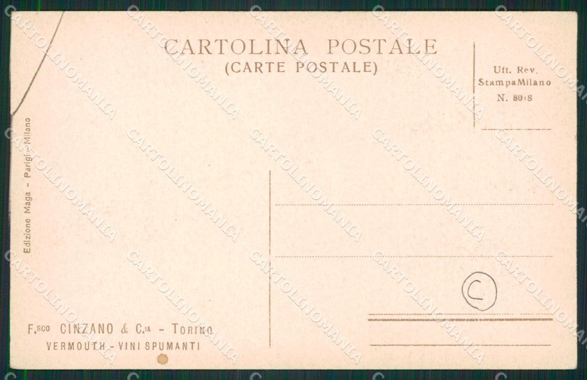 Cuneo San Vittoria D'Alba Cinzano cartolina QK9136 – retro