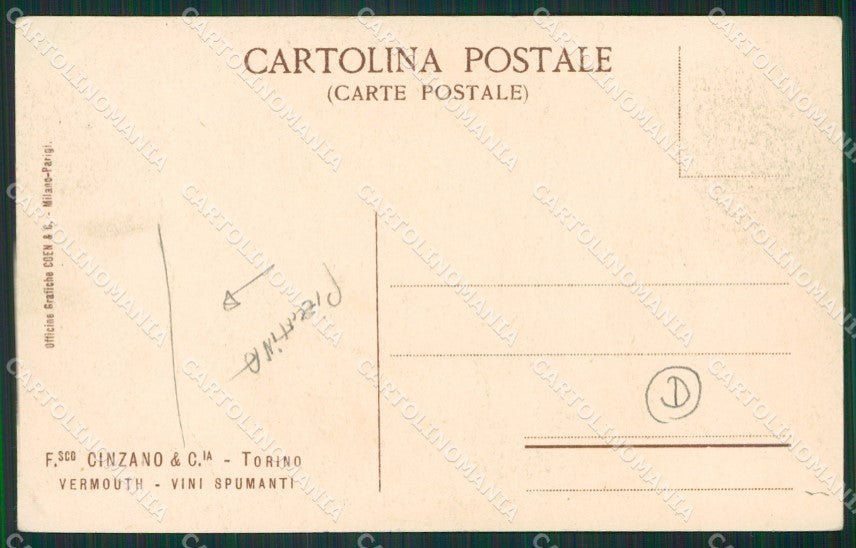 Cuneo San Vittoria D'Alba Cinzano PIEGHINA cartolina QK9137 – retro