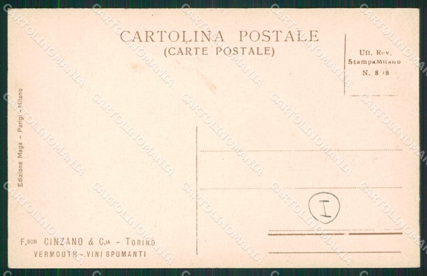 Cuneo San Vittoria D'Alba Cinzano cartolina QK9141 – retro
