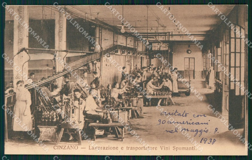 Cuneo San Vittoria D'Alba Cinzano SCOLLATA cartolina QK9144 – fronte