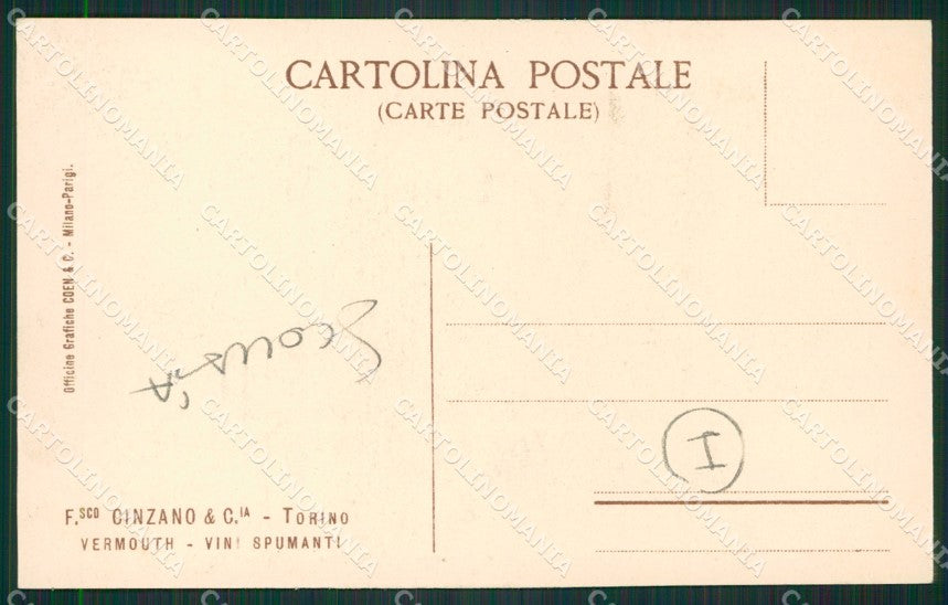 Cuneo San Vittoria D'Alba Cinzano SCOLLATA cartolina QK9144 – retro