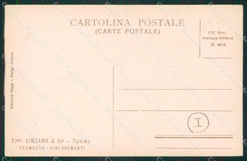 Cuneo San Vittoria D'Alba Cinzano cartolina QK9145 – retro