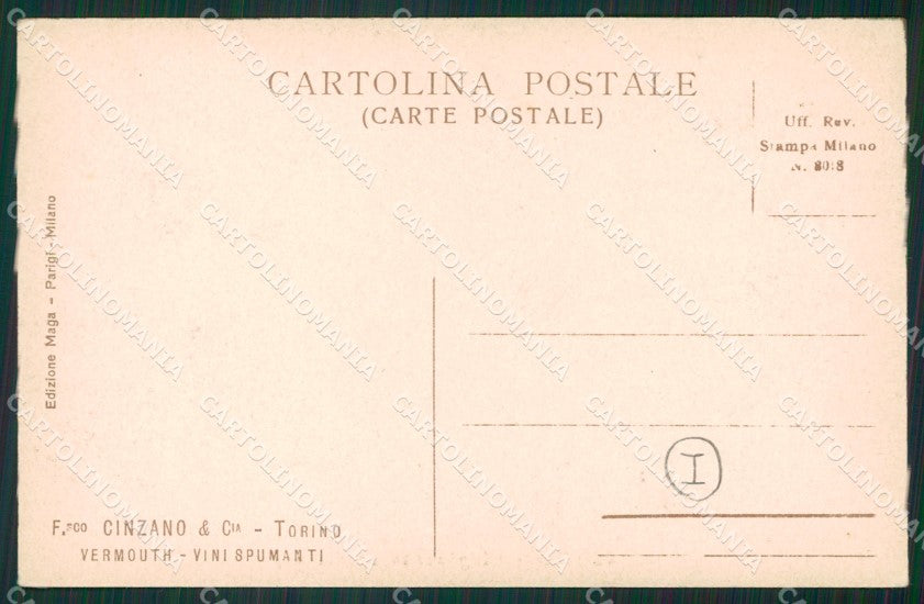 Cuneo San Vittoria D'Alba Cinzano cartolina QK9147 – retro