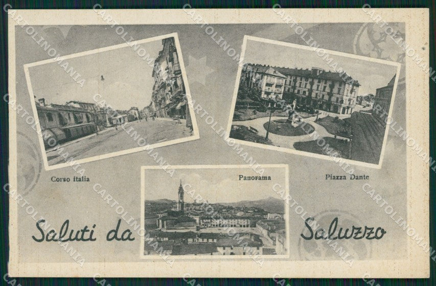 Cuneo Saluzzo Saluti da cartolina QK9153 – fronte