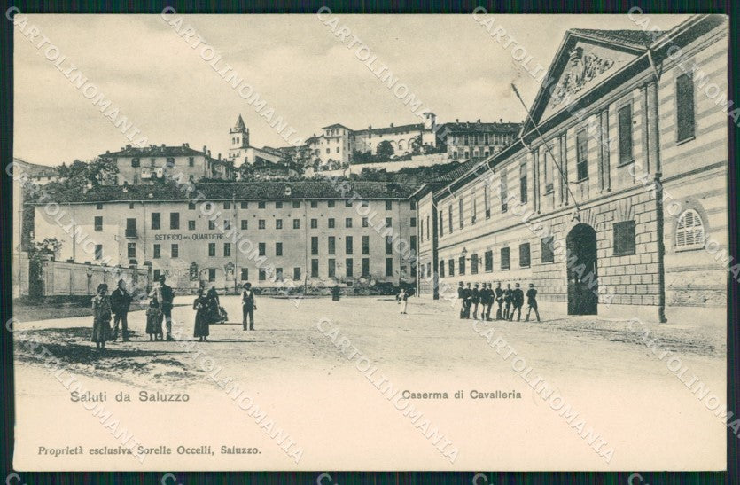 Cuneo Saluzzo Caserma cartolina QK9165 – fronte