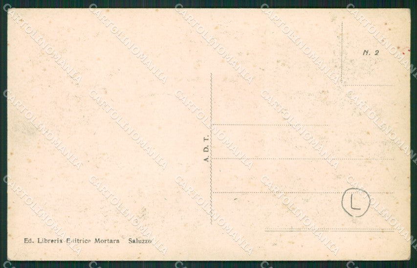 Cuneo Saluzzo San Bernardino cartolina QK9166 – retro