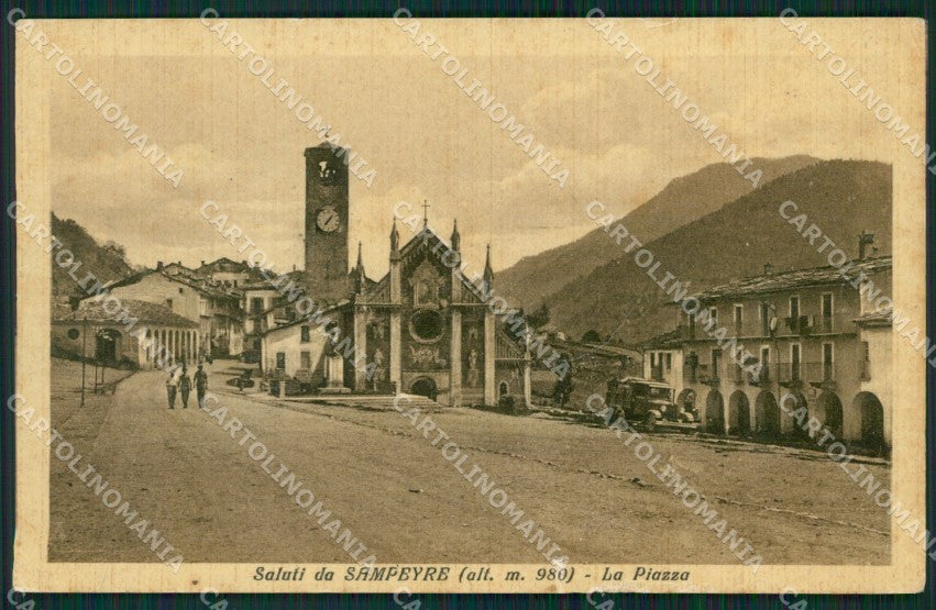 Cuneo Sampeyre PIEGHE cartolina QK9168 – fronte