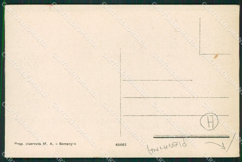 Cuneo Sampeyre Saluti da Stella Alpina PIEGHINA cartolina QK9170 – retro