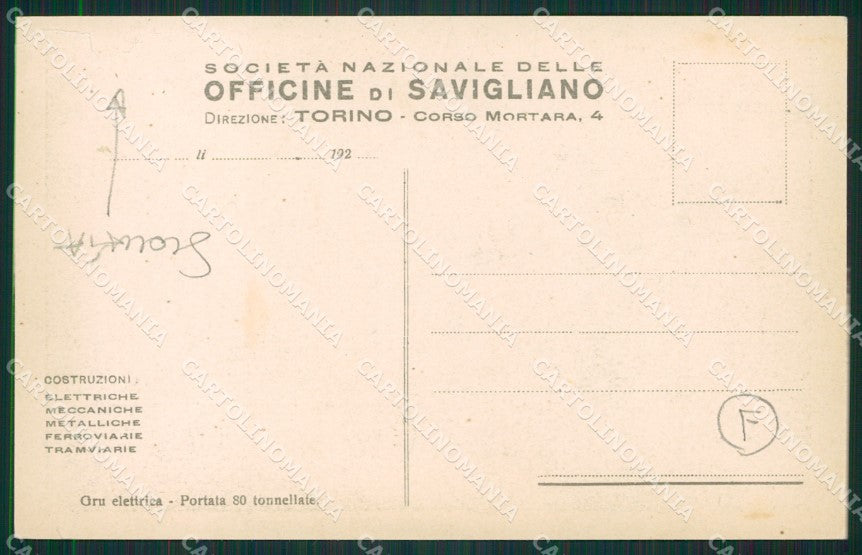 Cuneo Savigliano SCOLLATA cartolina QK9205 – retro