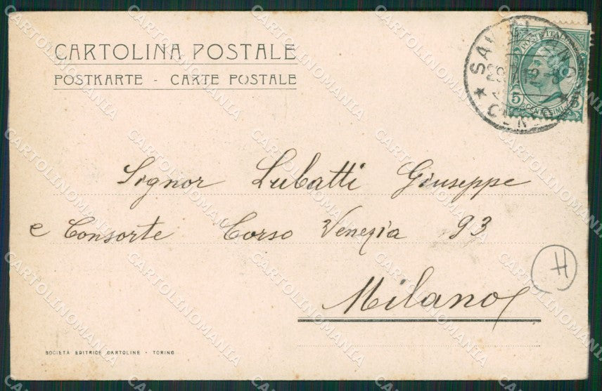 Cuneo Savigliano cartolina QK9213 – retro