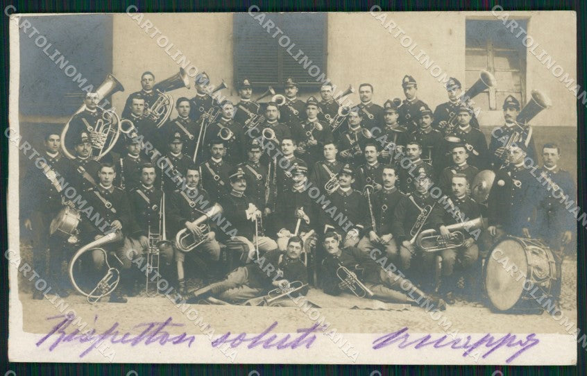 Cuneo Savigliano Banda Musicale Militari foto cartolina QK9215 – fronte