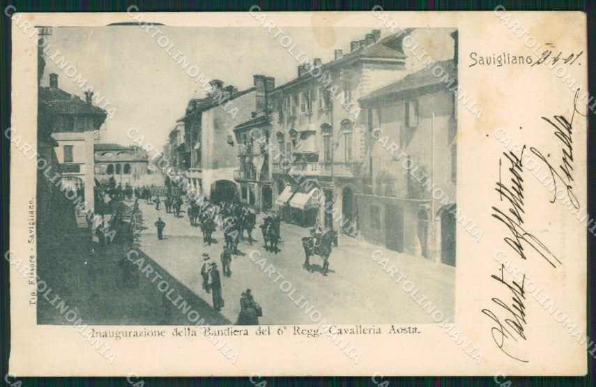 Cuneo Savigliano Militari ABRASA cartolina QK9220 – fronte