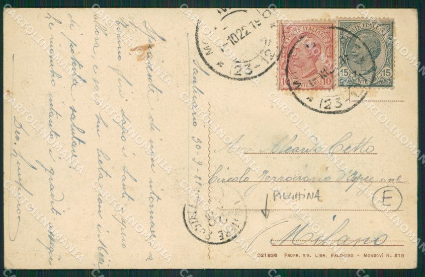 Cuneo Vicoforte PIEGHINA cartolina QK9236 – retro