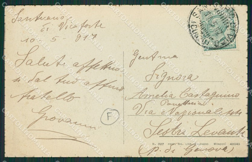 Cuneo Vicoforte cartolina QK9237 – retro