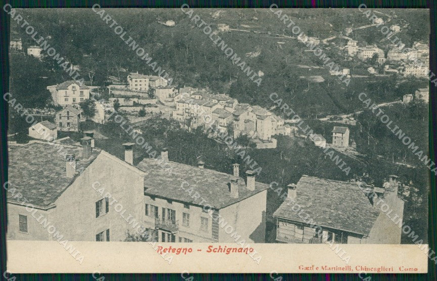 Como Retegno Schignano cartolina QK9264 – fronte