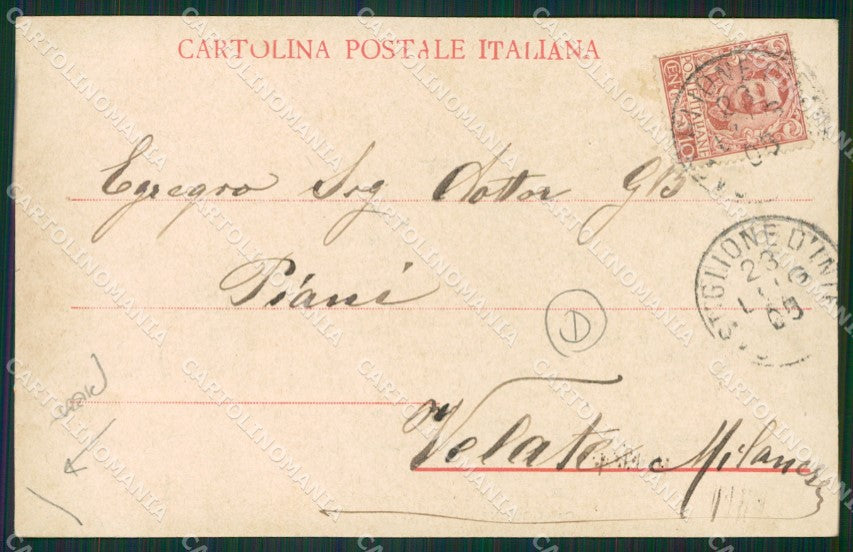 Como Castiglione Intelvi PIEGA cartolina QK9269 – retro