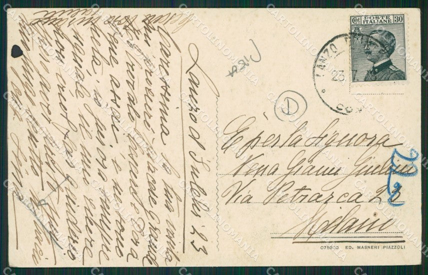 Como Lanzo Intelvi PIEGA cartolina QK9272 – retro