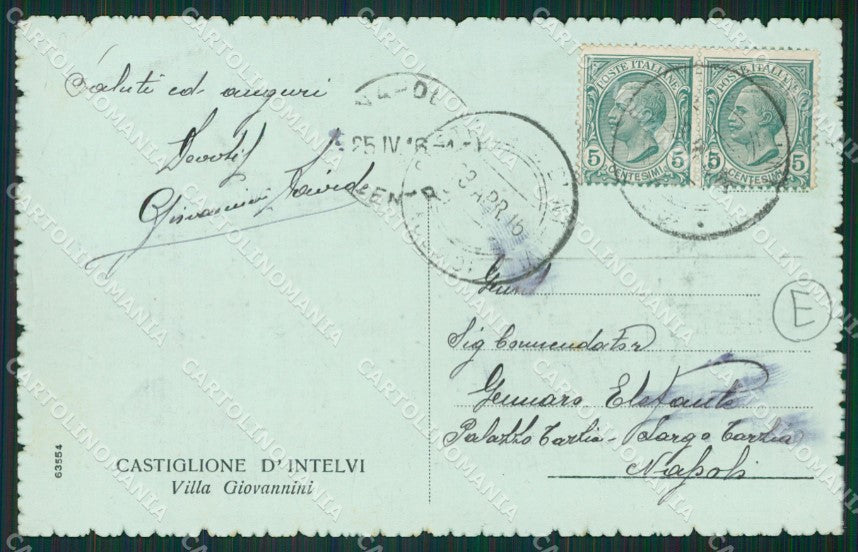 Como Castiglione Intelvi cartolina QK9282 – retro