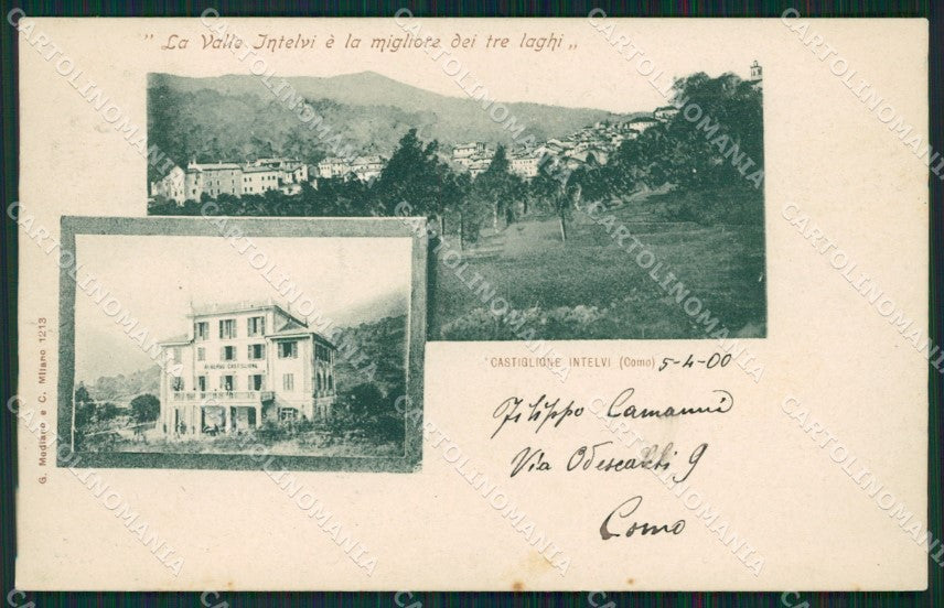 Como Castiglione Intelvi cartolina QK9296 – fronte