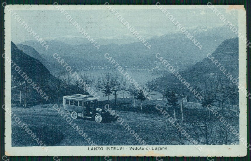 Como Lanzo Intelvi Autopostale ABRASA cartolina QK9310 – fronte