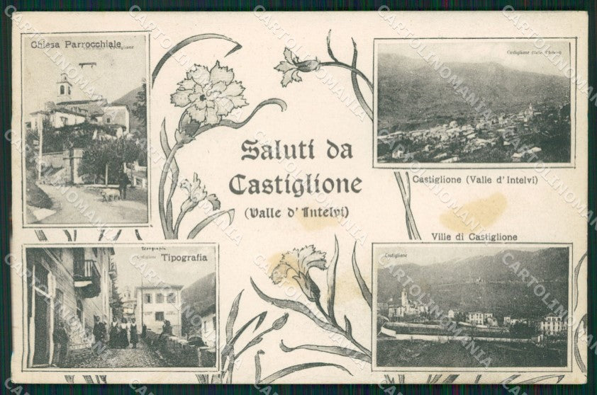 Como Castiglione Intelvi Saluti da MACCHIE cartolina QK9324 – fronte