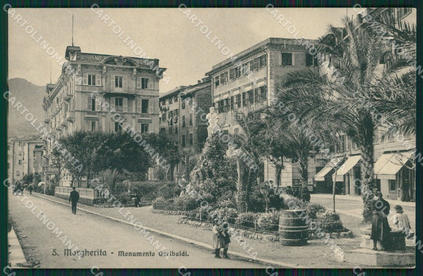 Genova Santa Margherita Ligure Garibaldi cartolina QK9352 – fronte