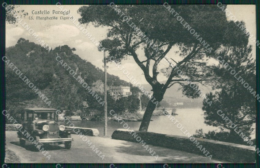 Genova Santa Margherita Ligure Castello Paraggi cartolina QK9381 – fronte