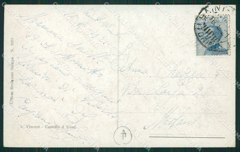 Aosta Saint Vincent cartolina QK9422 – retro