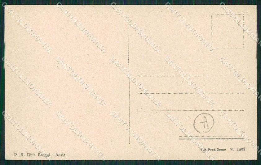 Aosta città cartolina QK9423 – retro