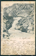 Aosta Pont des Chevres cartolina QK9424 – fronte