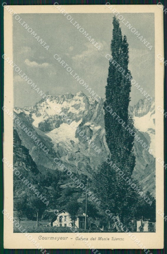Aosta Courmayeur PIEGHINA cartolina QK9432 – fronte