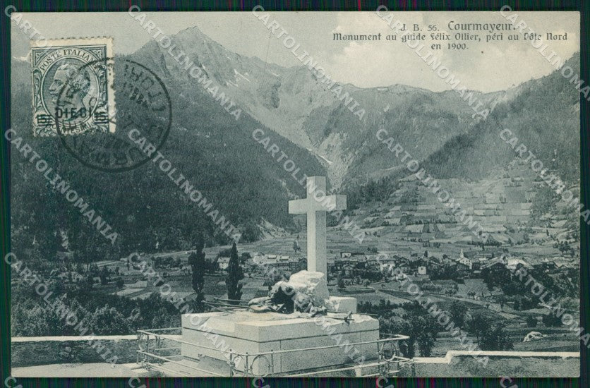 Aosta Courmayeur cartolina QK9434 – fronte