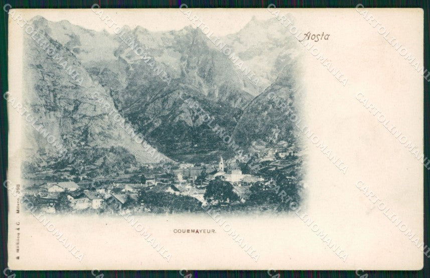 Aosta Courmayeur cartolina QK9436 – fronte