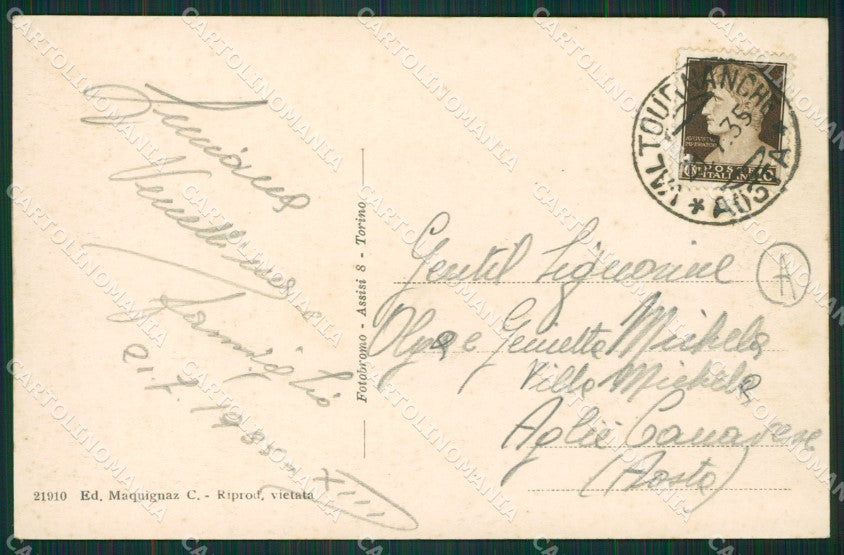 Aosta Valtournanche cartolina QK9437 – retro