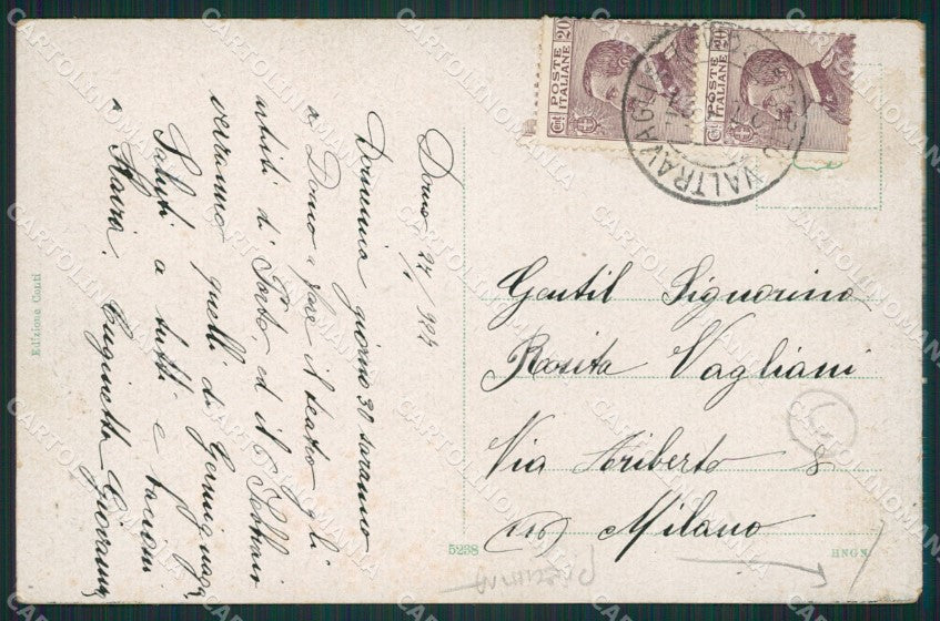 Varese Porto Valtravaglia PIEGHINA cartolina QK9458 – retro