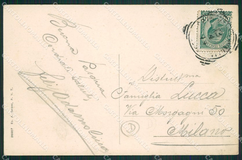 Varese Porto Valtravaglia Battello cartolina QK9467 – retro