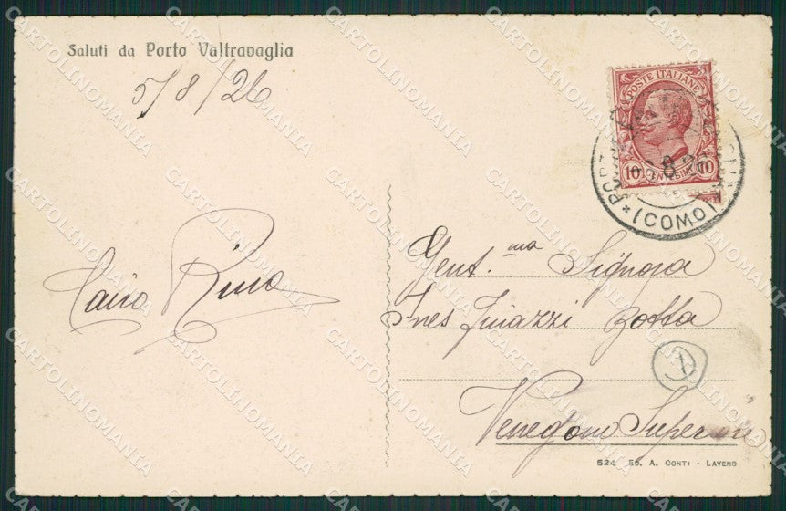 Varese Porto Valtravaglia cartolina QK9469 – retro