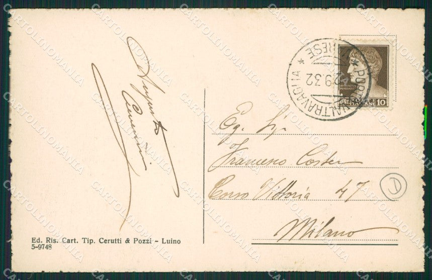 Varese Porto Valtravaglia cartolina QK9472 – retro