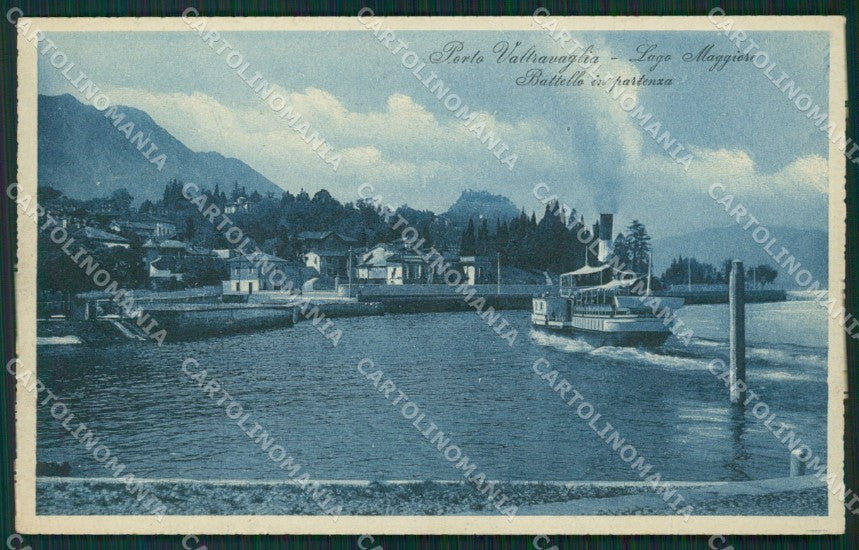 Varese Porto Valtravaglia Battello cartolina QK9478 – fronte