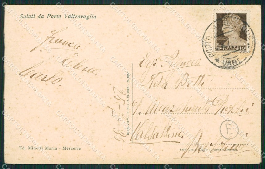 Varese Porto Valtravaglia cartolina QK9482 – retro