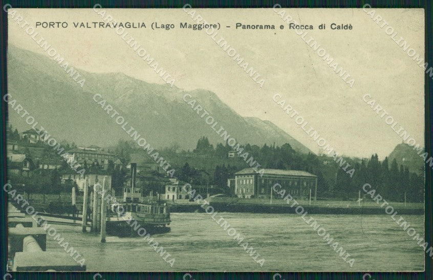 Varese Porto Valtravaglia Battello cartolina QK9486 – fronte