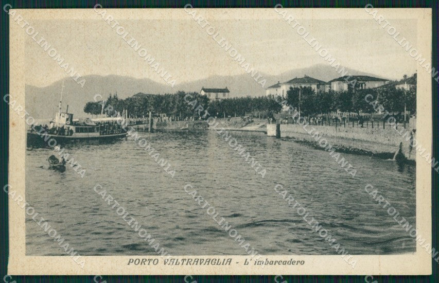 Varese Porto Valtravaglia Battello cartolina QK9493 – fronte