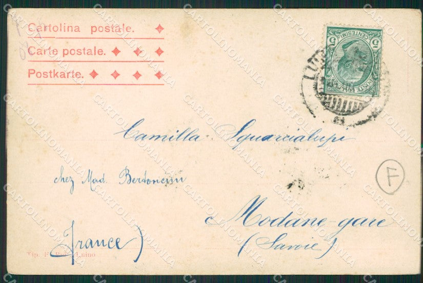 Varese Porto Valtravaglia Chiaro di Luna cartolina QK9499 – retro